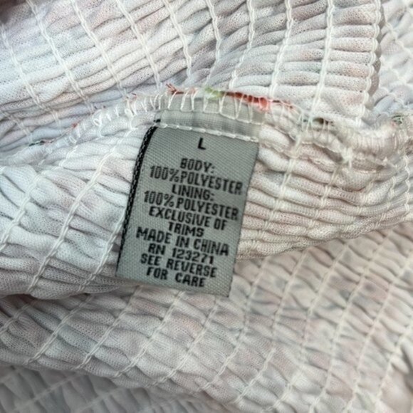 J for Justify Floral Ruched Mini Dress Size Large NWT - Picture 8 of 8